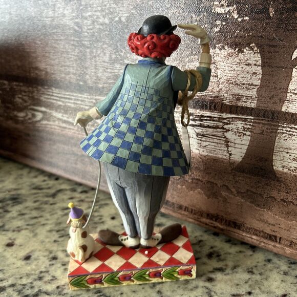 Jim Shore Heartwood Creek - "Clown's Best Friend" 2006 9” Tall - Picture 5 of 10